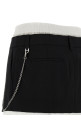 'Pre-Styled Pleated W/Chain' skort Black-grey