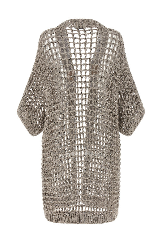 Mesh cardigan Silver