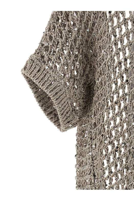 Mesh cardigan Silver
