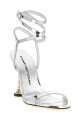 'Nudistini Wrap' sandals Silver