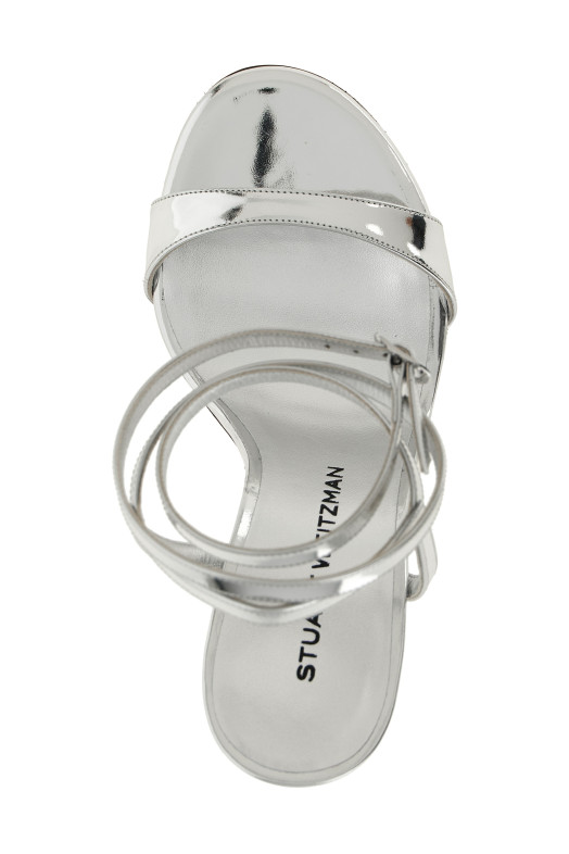 'Nudistini Wrap' sandals Silver