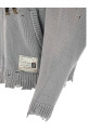 'Dog Jacquard Knit' cardigan Gray
