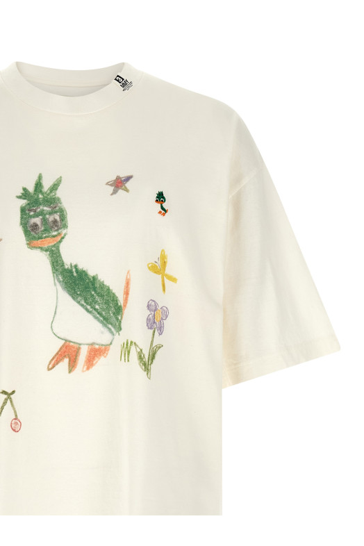 'Leon Kids Doodle' T-shirt White