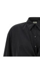 'Straight collar twisted' shirt Black
