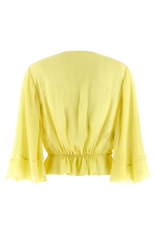 Drawstring shirt Yellow