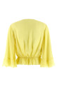 Drawstring shirt Yellow