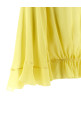 Drawstring shirt Yellow