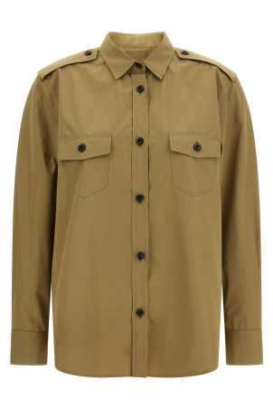 Poplin shirt Beige