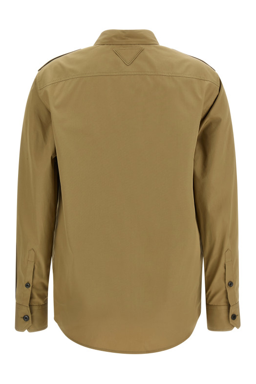 Poplin shirt Beige