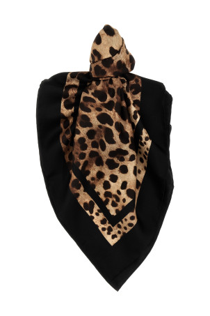 'Leopard' scarf Brown