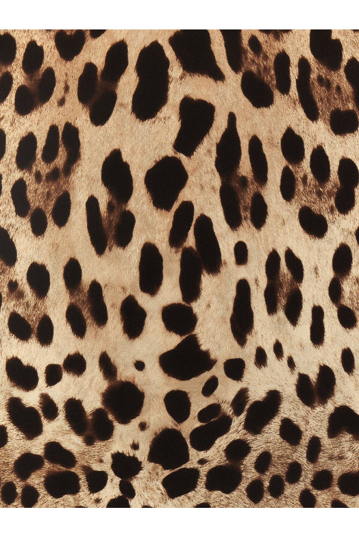 'Leopard' scarf Brown