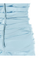 Stretch satin dress BLUE