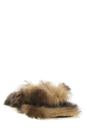 Sheepskin sandals Brown