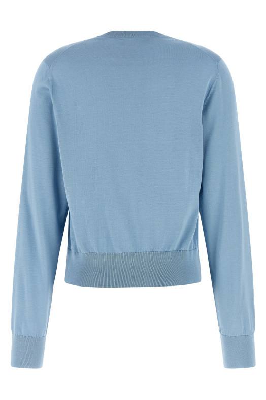 Floral embroidery cardigan BLUE