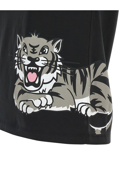 'Happy Tiger' T-shirt Black