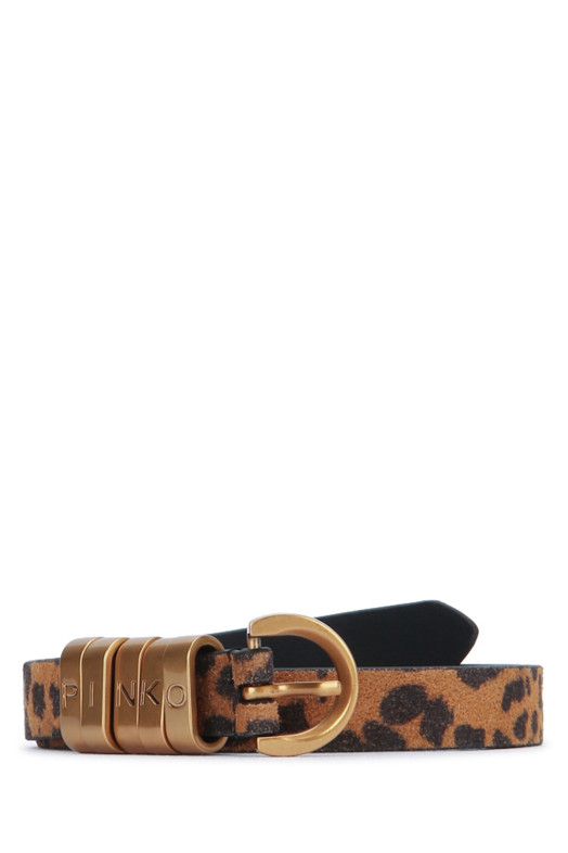 SADDLE BELT LETTERING H2.LOW PINKO (106406A32A)