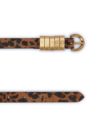 SADDLE BELT LETTERING H2.LOW PINKO (106406A32A)