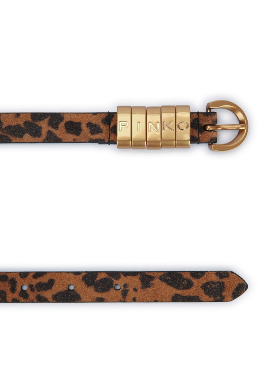 SADDLE BELT LETTERING H2.LOW PINKO (106406A32A)