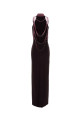 Purple stretch crepe long dress THE ATTICO (260WCW00267VVE003CS)