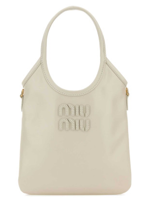 White leather IVY handbag Black MIU MIU (5BA281VOLI2IEO)