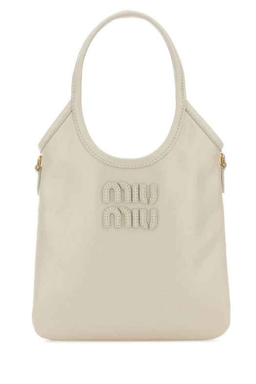 White leather IVY handbag Black MIU MIU (5BA281VOLI2IEO)