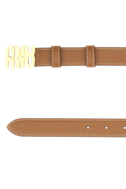 Caramel leather belt MIU MIU (5CC5652AIX)