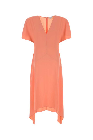Salmon satin dress STELLA McCARTNEY (6A06573FU372)