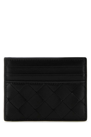 Black nappa leather Intrecciato card holder Black BOTTEGA VENETA (796324VCPP3)