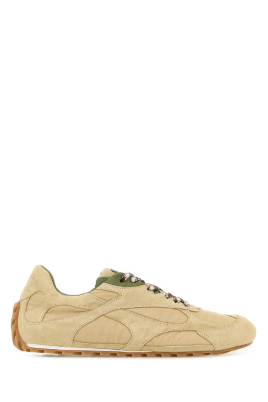 Beige suede and fabric Orbit sneakers BOTTEGA VENETA (838384V3MS2)