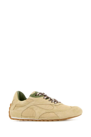 Beige suede and fabric Orbit sneakers BOTTEGA VENETA (838384V3MS2)