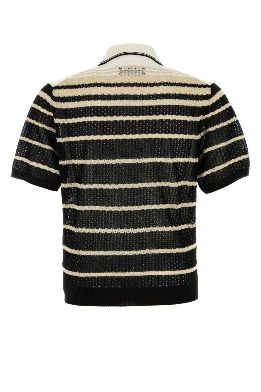 Embroidered crochet cardigan Black AMIRI (AMKNIR1038)