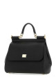 Black leather medium Sicily handbag Black DOLCE & GABBANA (BB6002B1001)