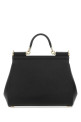 Black leather medium Sicily handbag Black DOLCE & GABBANA (BB6002B1001)