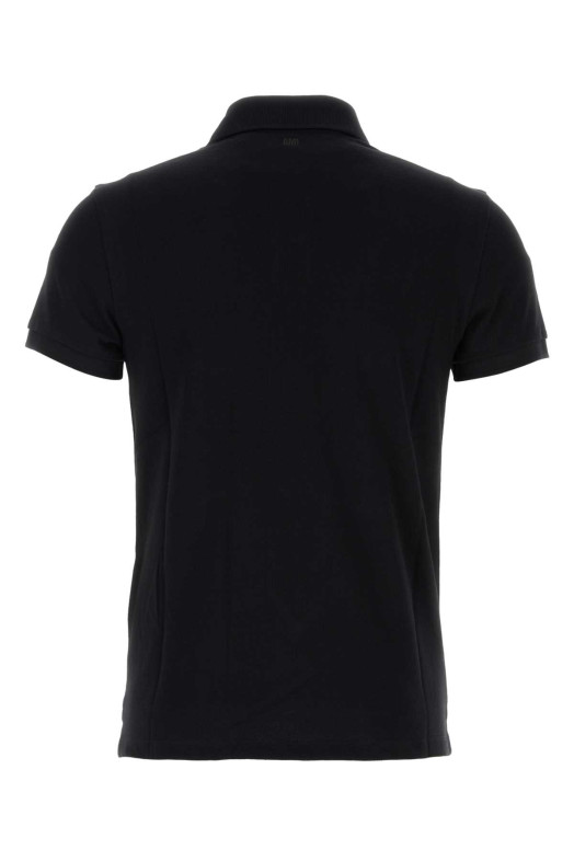 Black piquet polo shirt AMI (BFUPL001760)