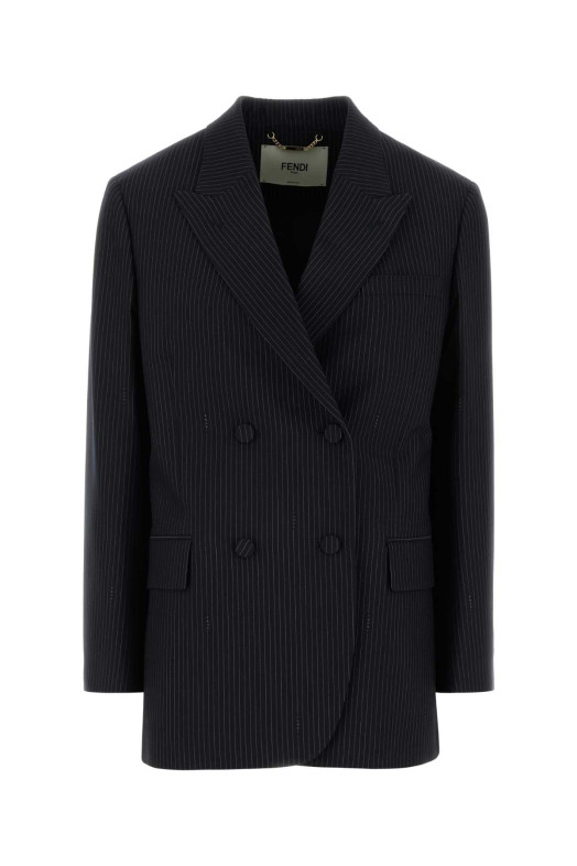 Embroidered wool blend blazer FENDI (FJ7685AW7I)