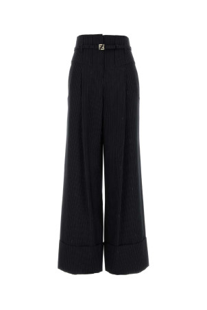 Embroidered wool blend wide-leg pant FENDI (FR6673AW7I)