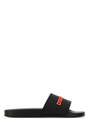 Black rubber slippers DSQUARED (FSM008517208869)