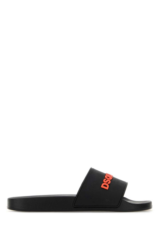 Black rubber slippers DSQUARED (FSM008517208869)
