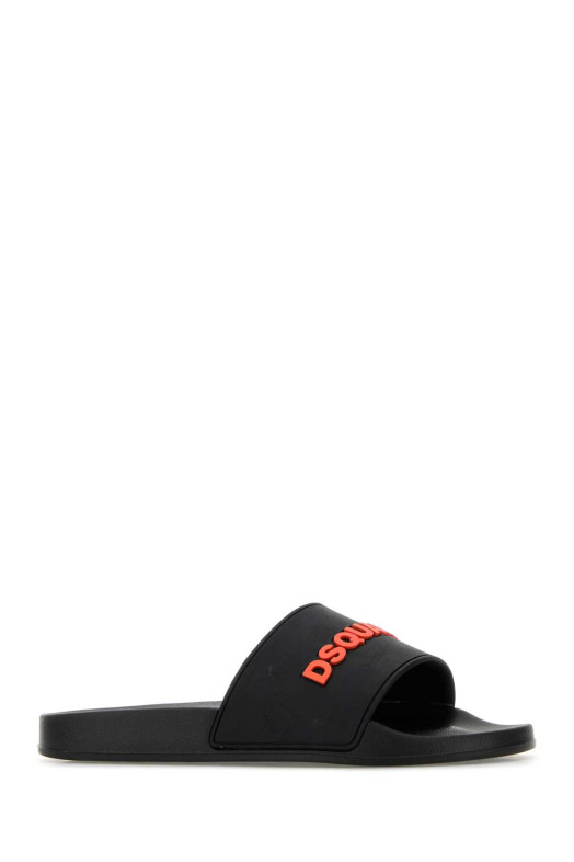 Black rubber slippers DSQUARED (FSM008517208869)