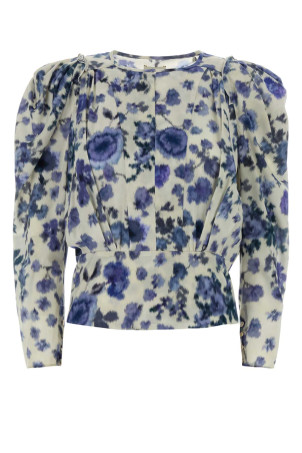 Printed stretch silk Zarga blouse ISABEL MARANT (HT0012FAD1J11I)