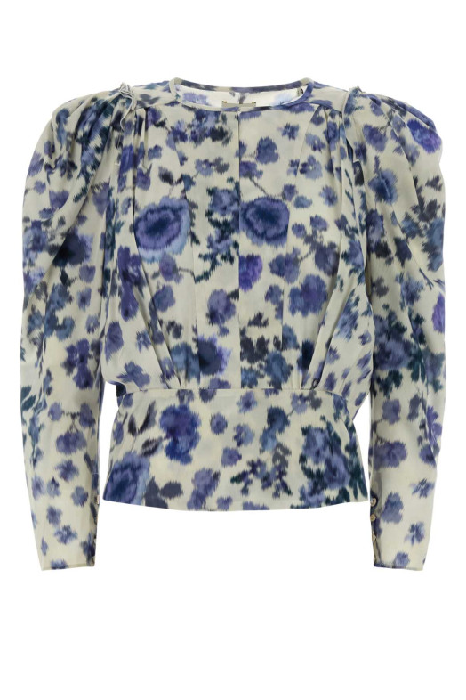 Printed stretch silk Zarga blouse ISABEL MARANT (HT0012FAD1J11I)