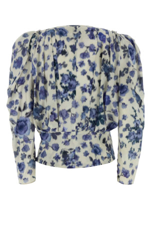 Printed stretch silk Zarga blouse ISABEL MARANT (HT0012FAD1J11I)