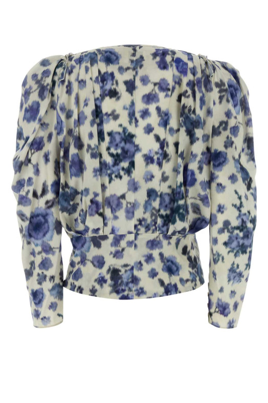 Printed stretch silk Zarga blouse ISABEL MARANT (HT0012FAD1J11I)