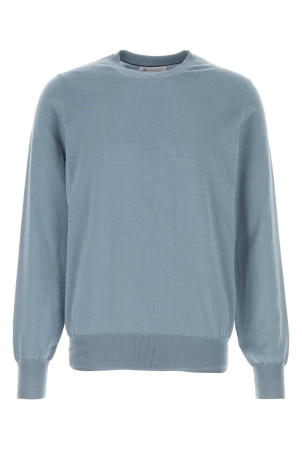 Air force blue cotton sweater BRUNELLO CUCINELLI (M2900100)