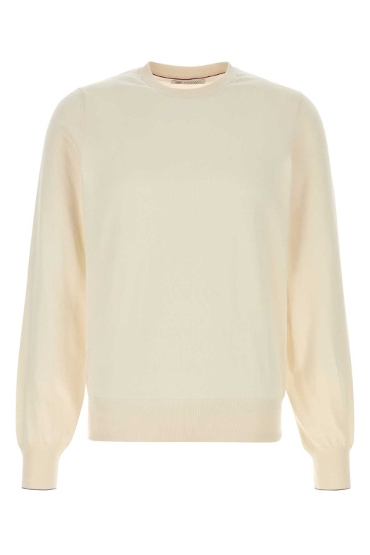 Ivory cotton sweater BRUNELLO CUCINELLI (M2900100)