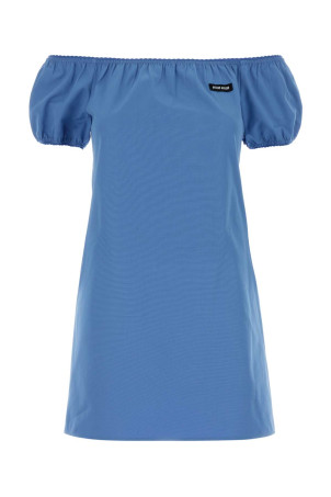 Cerulean poplin mini dress MIU MIU (MF6182SOOO1BMS)