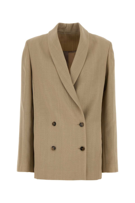 Sand twill Minka blazer Beige LOULOU DE SAISON (MINKA)
