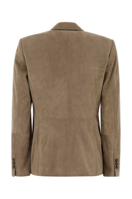 Dove grey suede blazer BRUNELLO CUCINELLI (MPCLF208X)