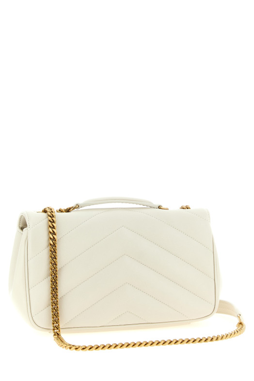 'Loulou' small shoulder bag Beige