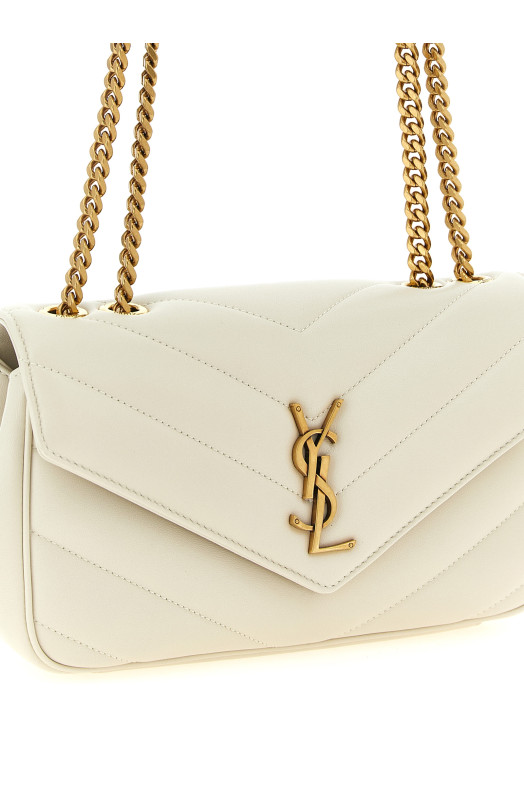 'Loulou' small shoulder bag Beige